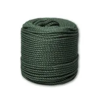 Канат джутовый ДТ тросовой свивки d. 12 мм зеленый